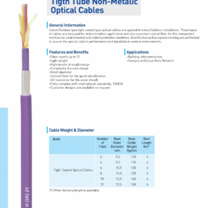 Cabluri de fibră optică J-VQ (BN) H (SR) 2Y